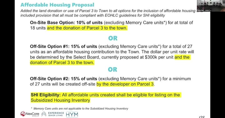 From the Planning Board